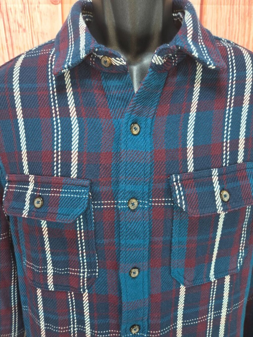 Southern Tide Mens Plaid Flannel Shirt Jacket Small - Picture 3 of 8